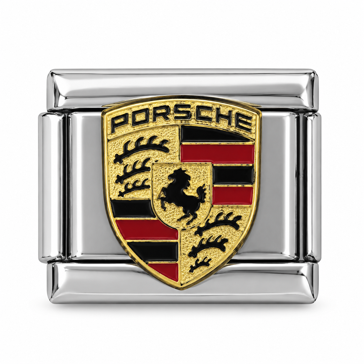 Car brand charm on a white background