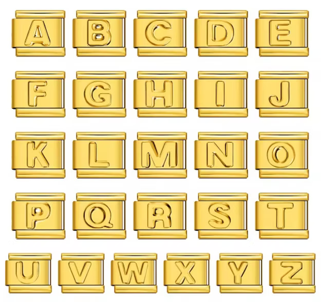 Golden letters