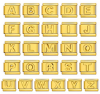 Golden letters