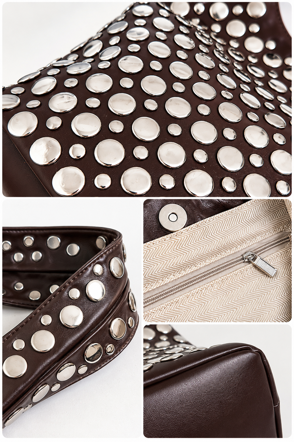Nova Stud -  Espresso Brown
