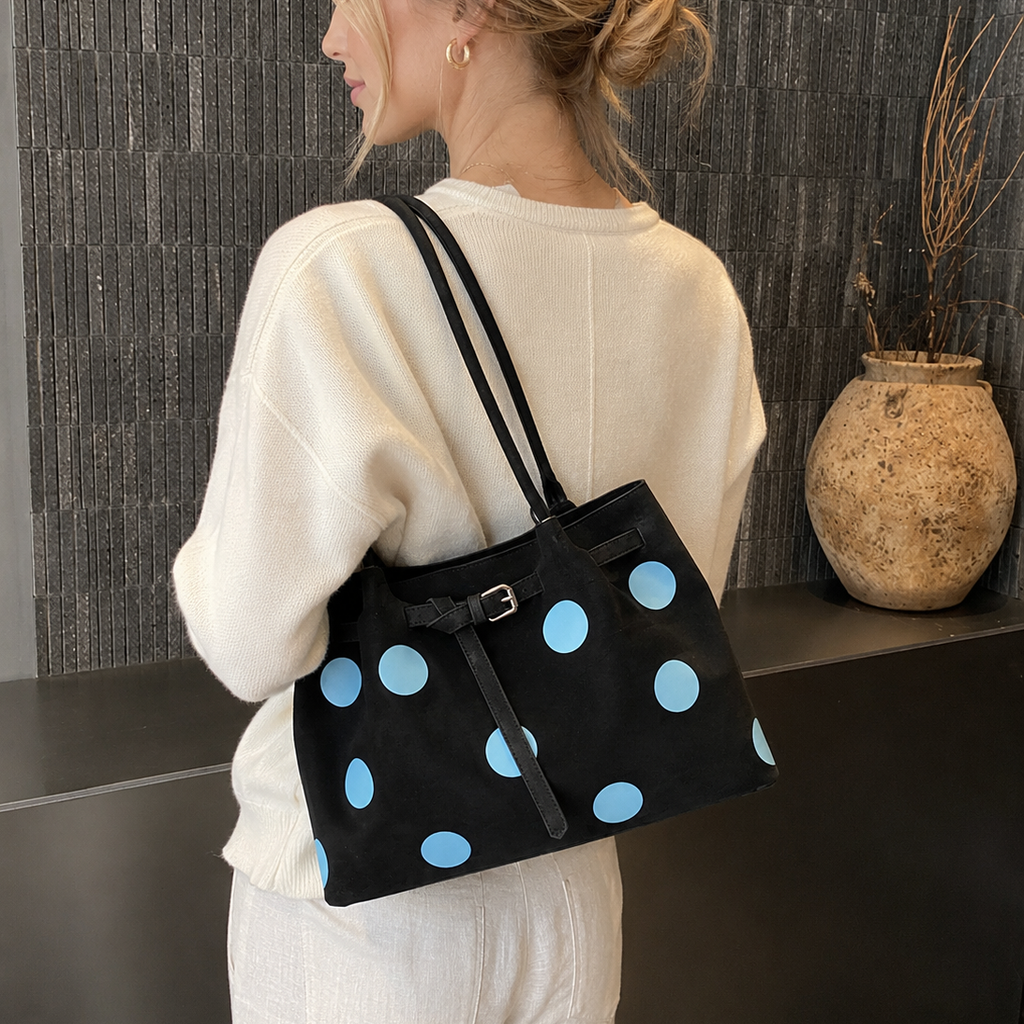 Midnight Dot Tote