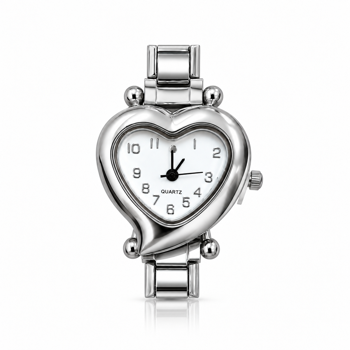 cora watch head — White dial — white background