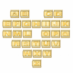 Golden letters
