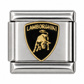 Lamborghini Shield silver Italian charm