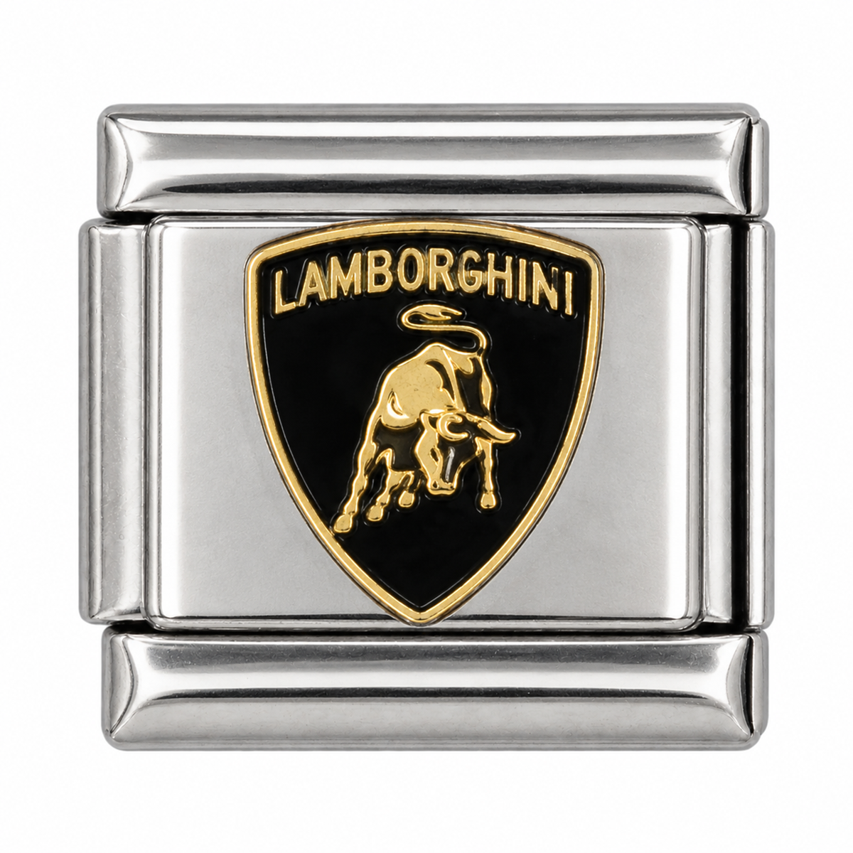Lamborghini Shield silver Italian charm