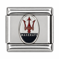 Maserati Trident silver Italian charm