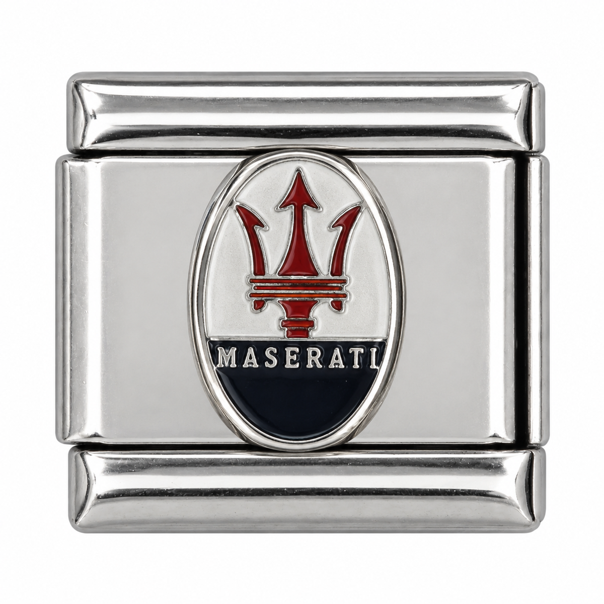 Maserati Trident silver Italian charm