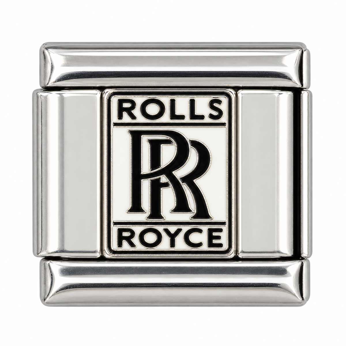Rolls-Royce Emblem silver-base Italian charm