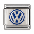 Volkswagen Blue silver-base Italian charm