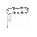 Concho Chain Belt (Silver）