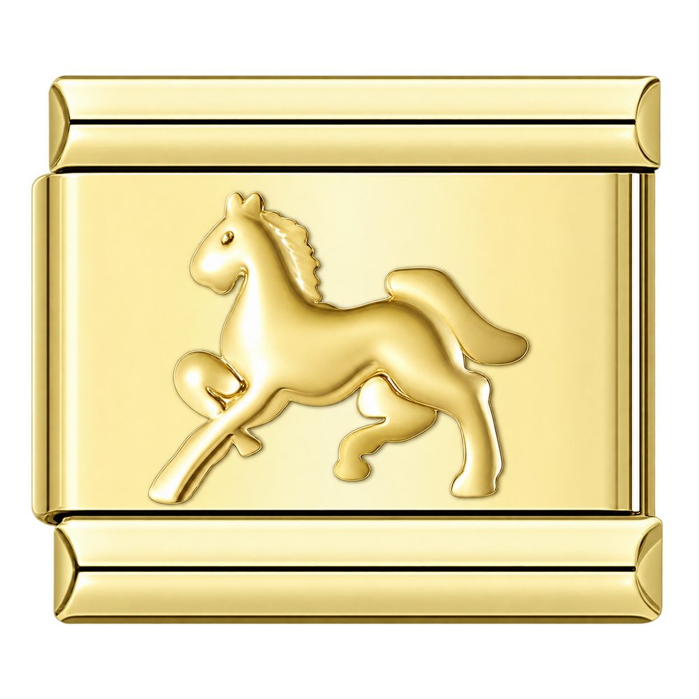 Galloping Horse - gold