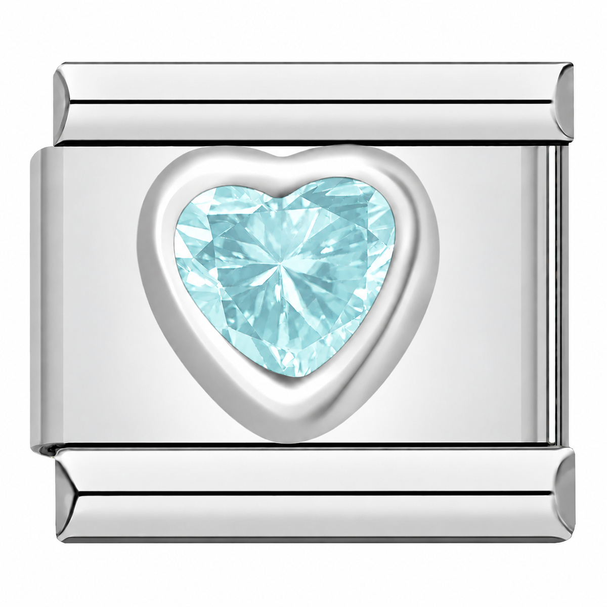 Gem Heart — Light Blue