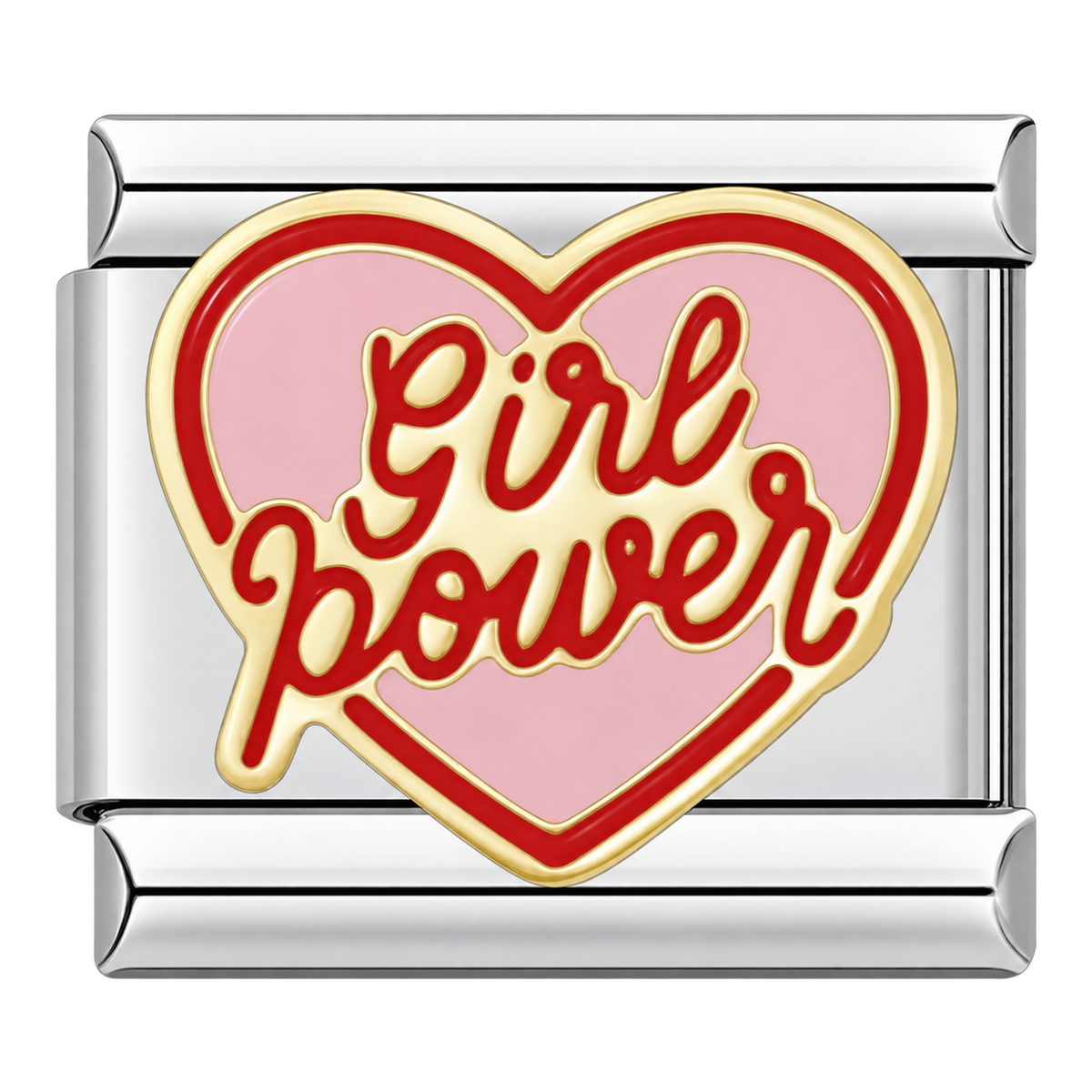 Girl Power — Silver Italian charm
