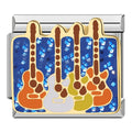 Guitars — Silver Italian bracelet charm