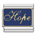 Hope — Silver Italian bracelet charm