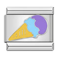 Ice Cream — Silver Italian bracelet charm