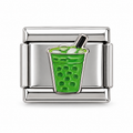 Matcha charm on a white background