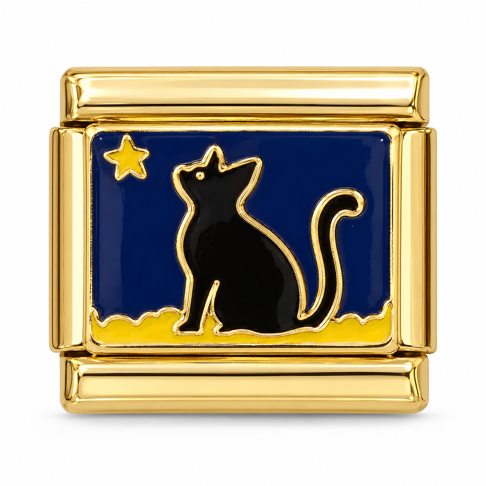 Midnight Cat - gold
