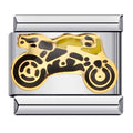 Motorcycle — Silver Italian bracelet charm