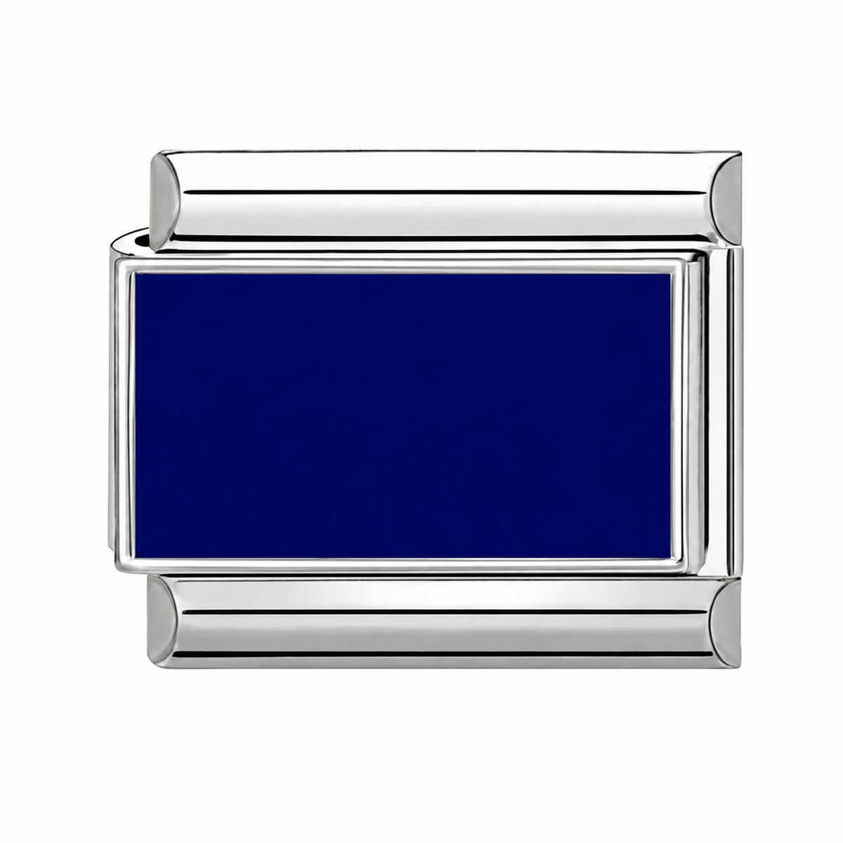 Navy Enamel Tile Italian charm