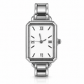 Noelle watch head — white dial, silver-tone case