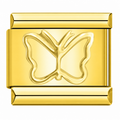 Outline Butterfly — Gold Italian charm