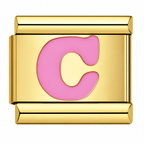 Pink Golden Letters – C