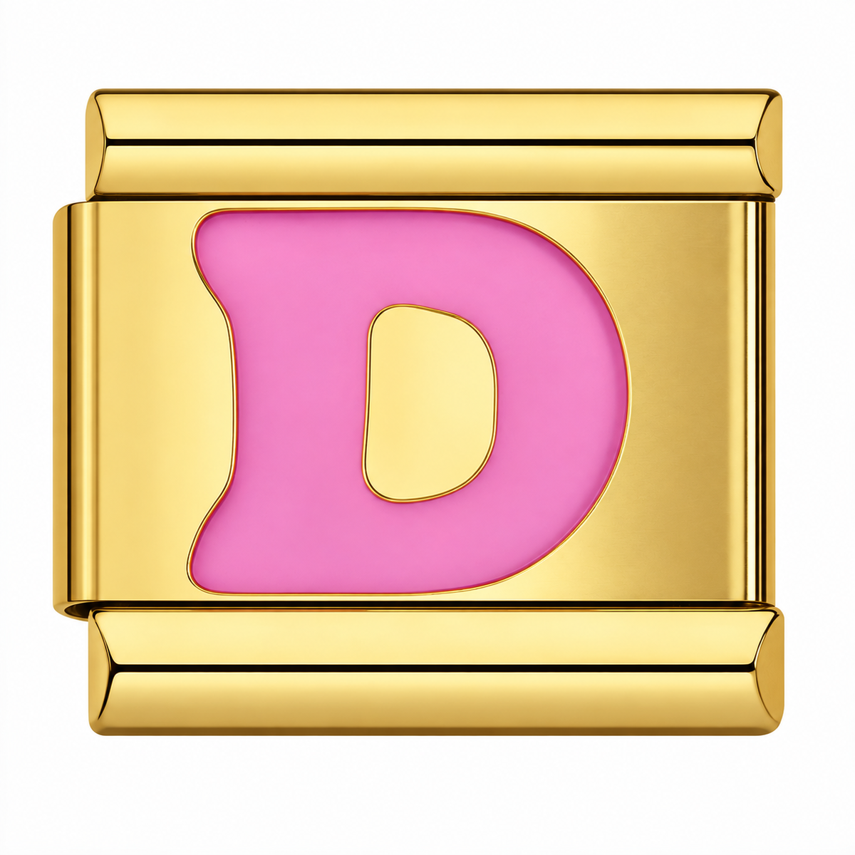 Pink Golden Letters – D