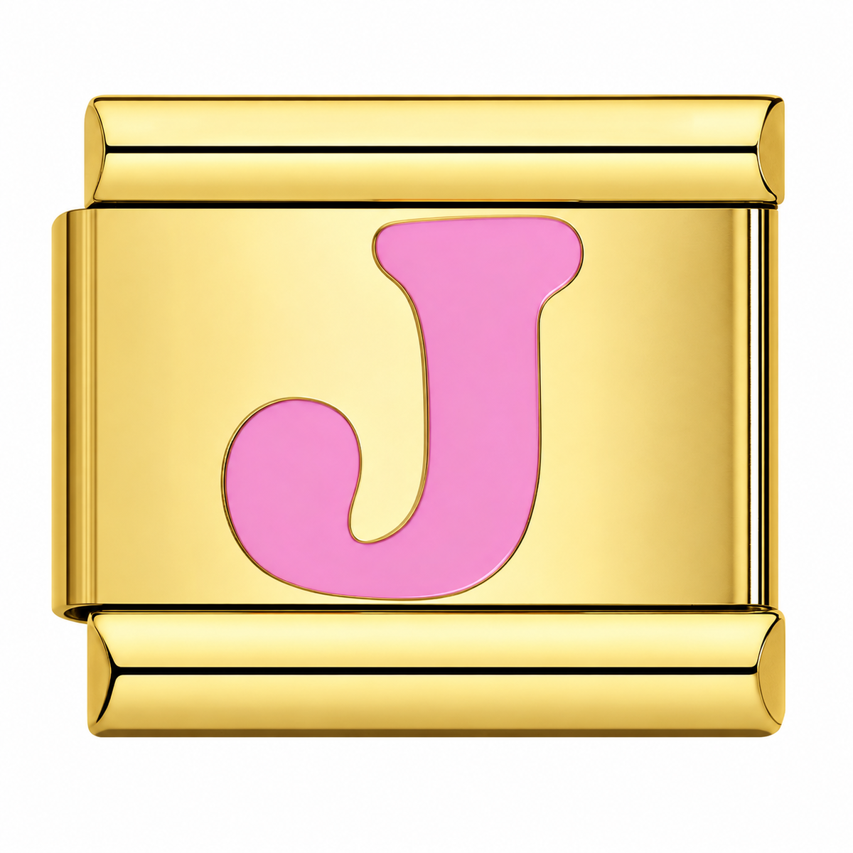 Pink Golden Letters – J