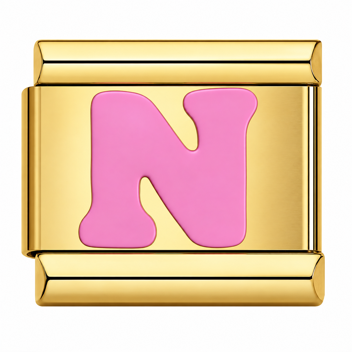 Pink Golden Letters – N