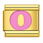 Pink Golden Letters – O
