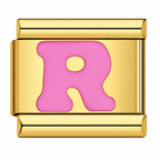 Pink Golden Letters – R