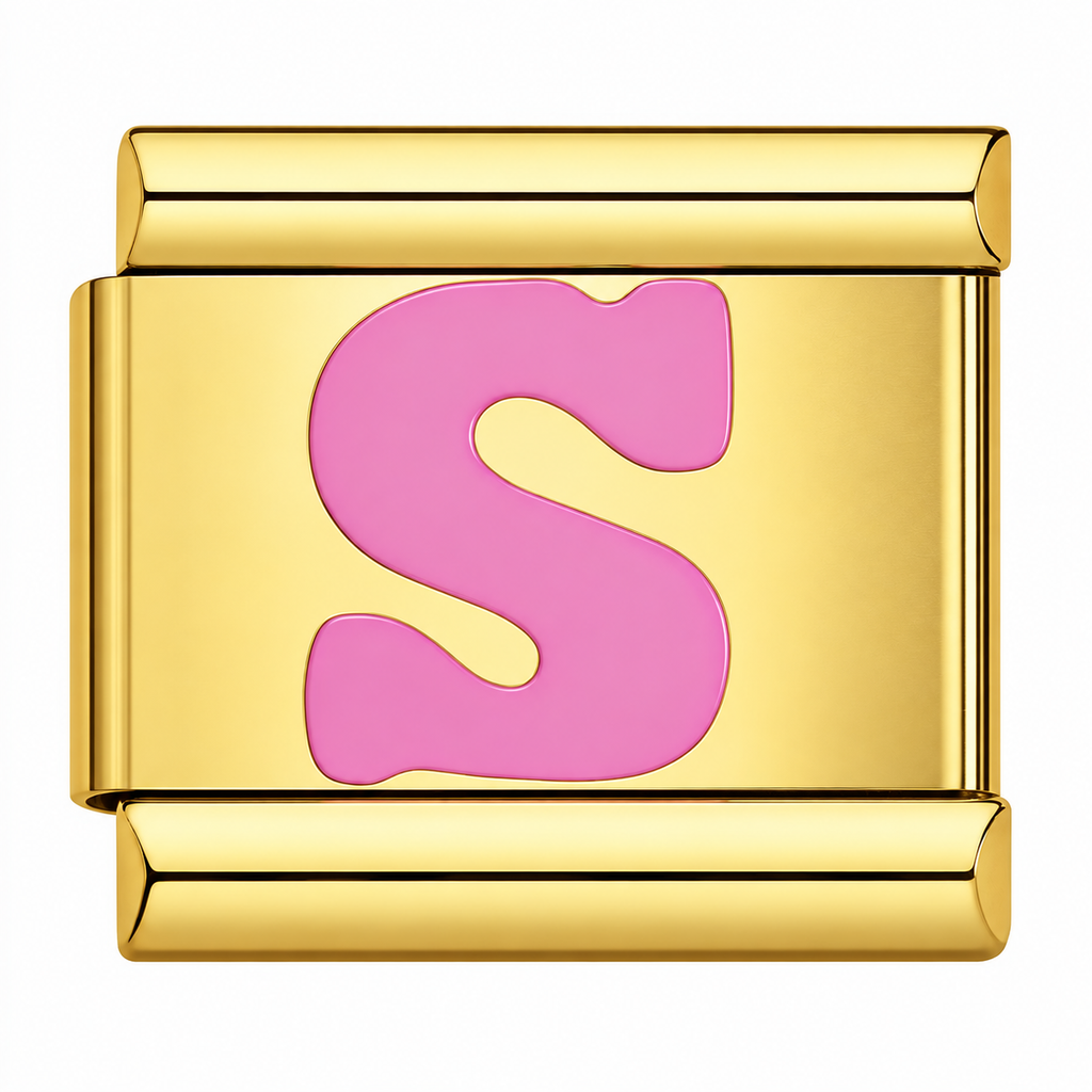 Pink Golden Letters – S