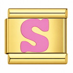 Pink Golden Letters – S
