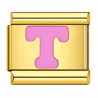 Pink Golden Letters – T