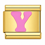 Pink Golden Letters – Y