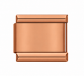 Plain Copper single Italian charm link