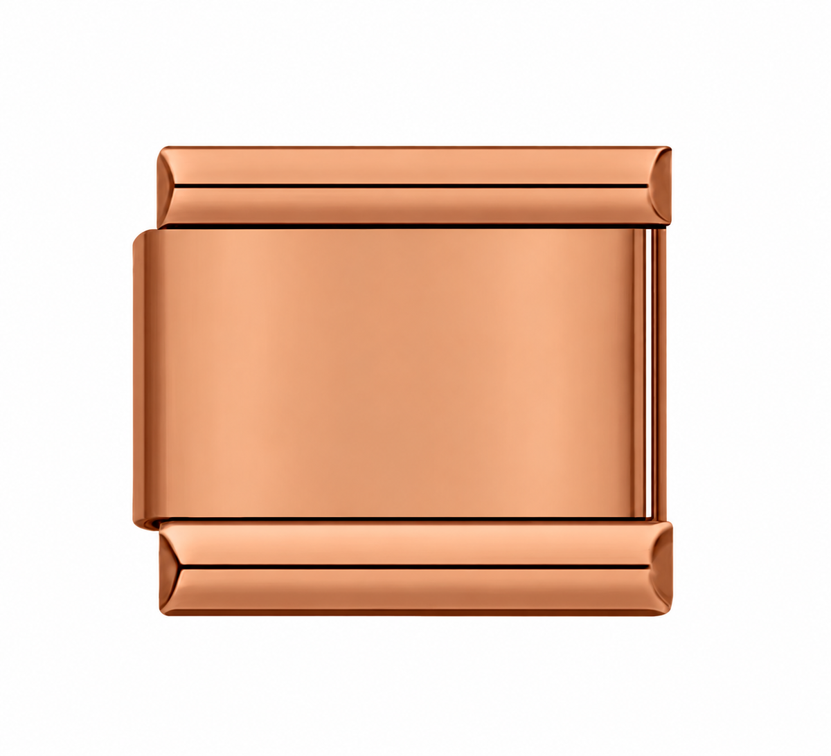 Plain Copper single Italian charm link
