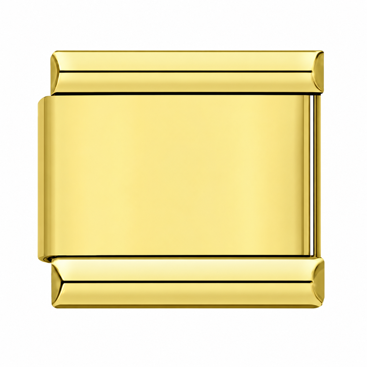 Plain Gold single Italian charm link