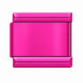 Plain Magenta single Italian charm link