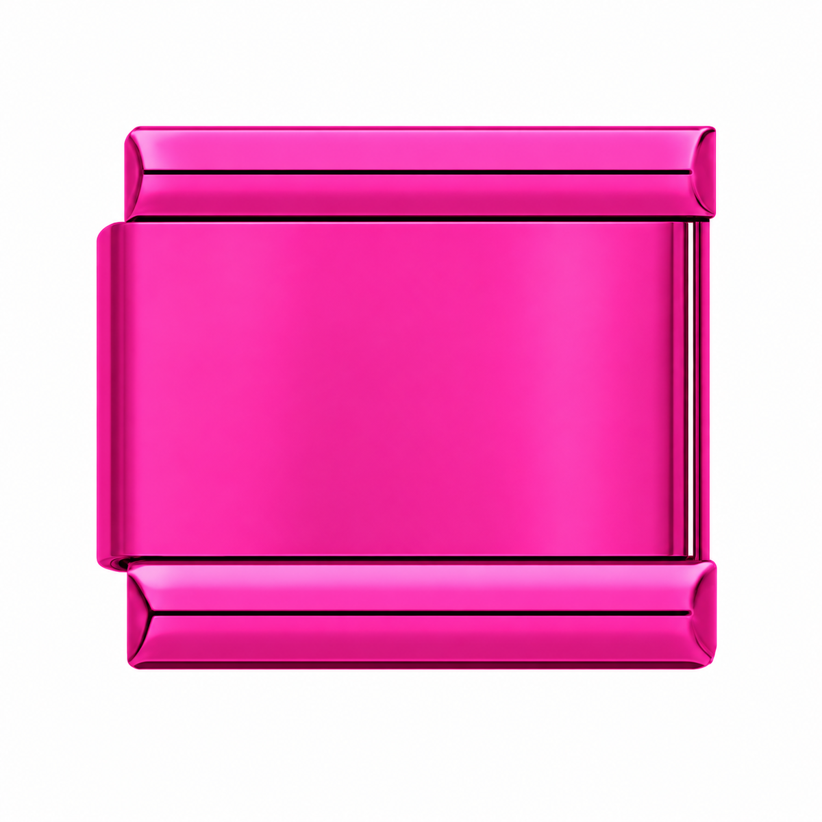 Plain Magenta single Italian charm link