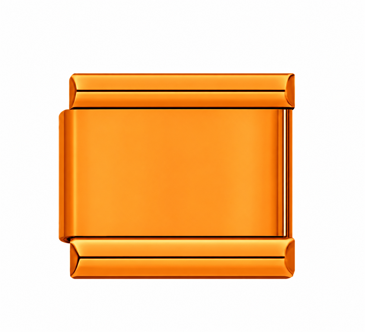 Plain Orange single Italian charm link