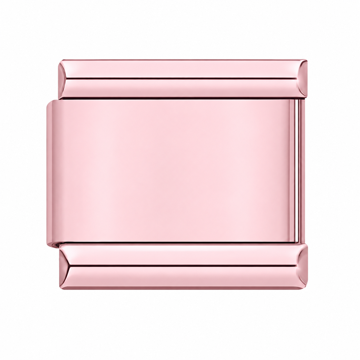 Plain Pink single Italian charm link
