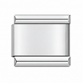 Plain Silver single Italian charm link