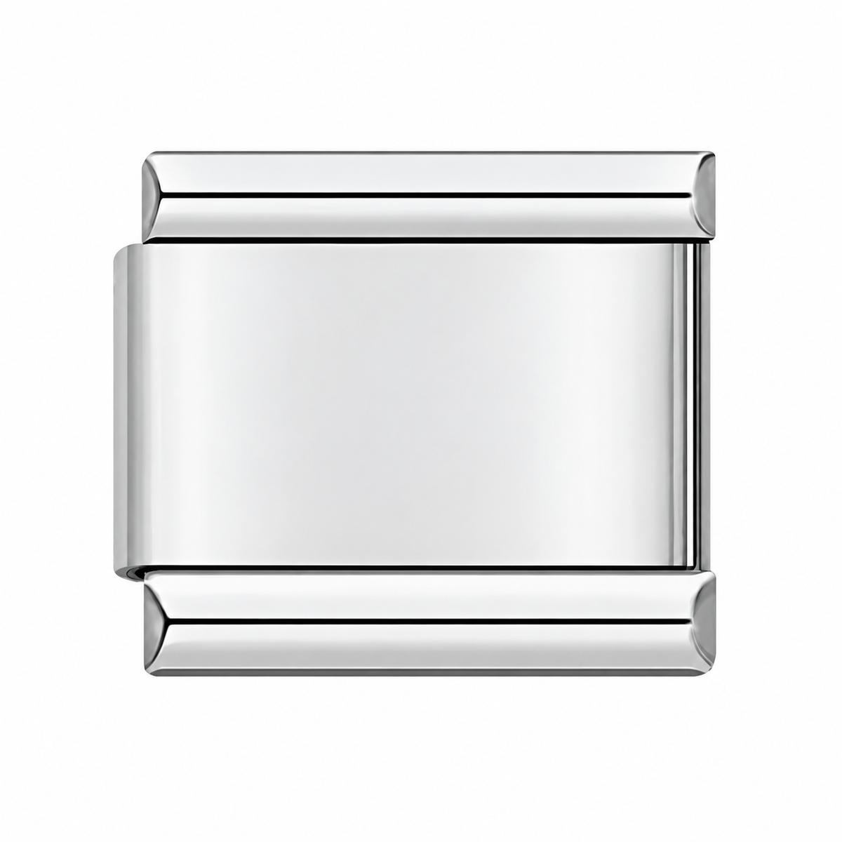 Plain Silver single Italian charm link