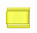 Plain Yellow single Italian charm link
