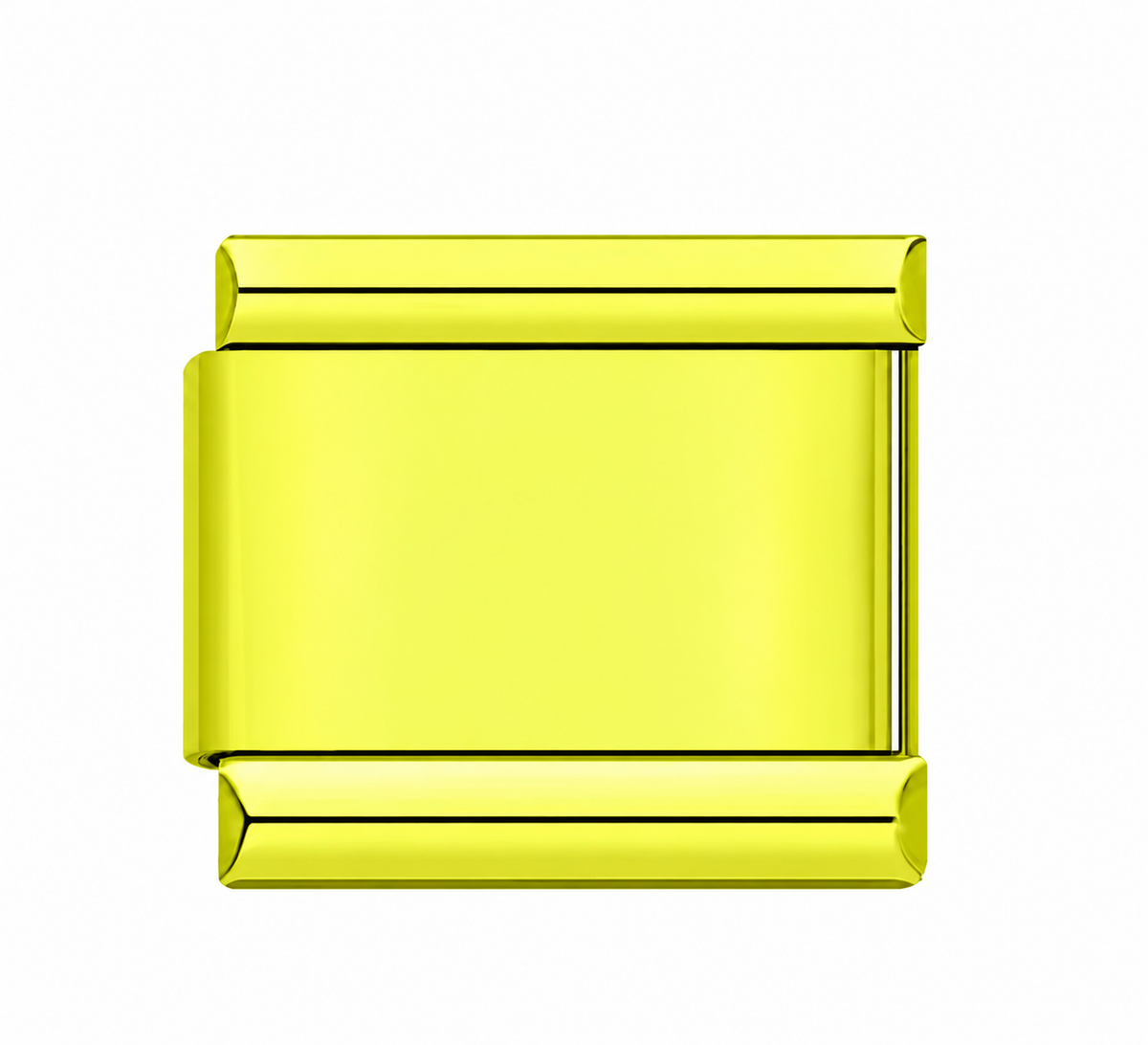 Plain Yellow single Italian charm link