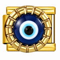 Round Evil Eye Italian charm