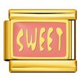 Sweet — Gold Italian bracelet charm