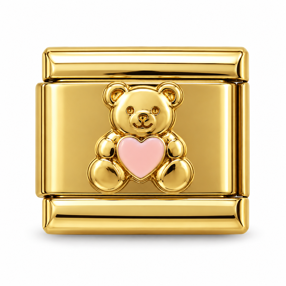 Teddy Heart - gold